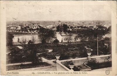 CPA ak casablanca general view taken du palais du sultan morocco (23318)