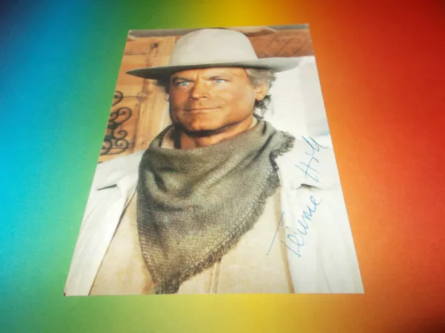 Terence Hill  signed signiert autograph Autogramm auf Autogrammkarte - selten -