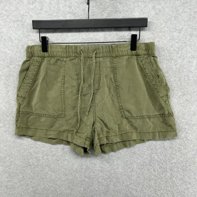 Gap Shorts Womens Size Small Green Pull On Elastic Drawstring Lyocell Utility