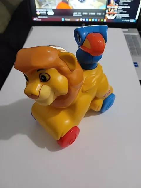 2012 Fisher Price Disney Mattel Lion King Simba Zazu Musical Push Toy WORKS A3