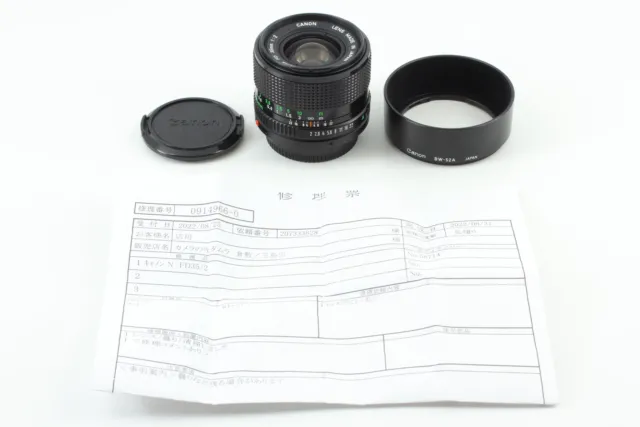 CLA'd [MINT Hood] Canon New FD NFD 35mm f2 Wide Angle Prime MF Lens From JAPAN