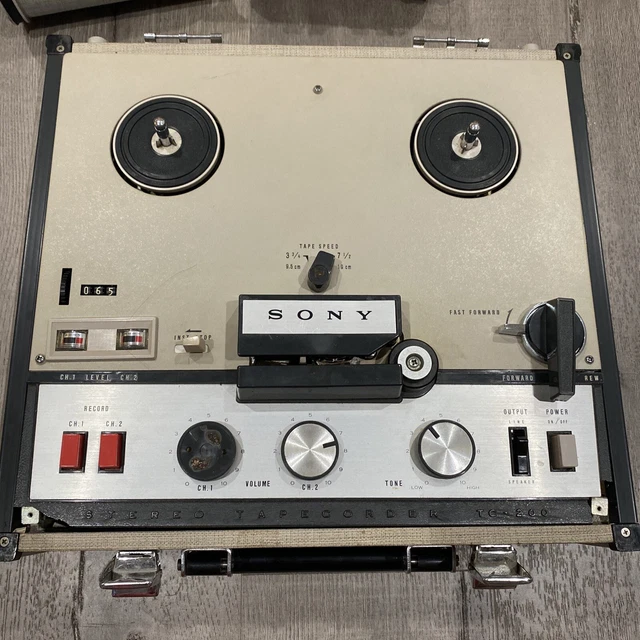 SONY TC200 STEREO Tapecorder Reel to Reel Tape Deck (1 Channel Not