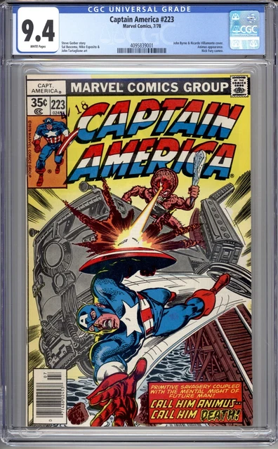 Captain America #223 - CGC 9.4 (NM) 1978  Bronze Age - Animus - High Grade