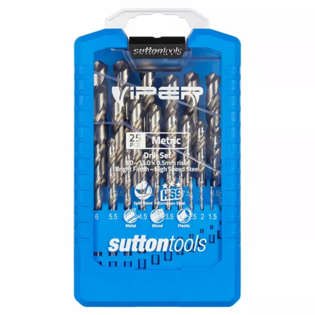Sutton Tools 25 Pce Viper Metric Drill Set