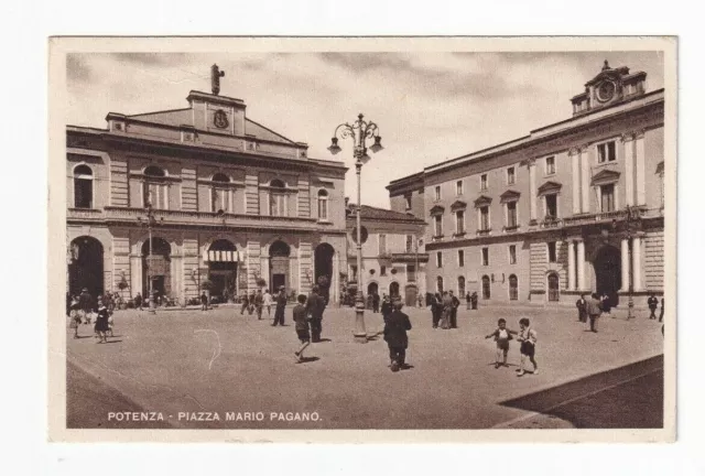 Potenza, piazza Mario Pagano - Animata, non viaggiata - Vedi foto