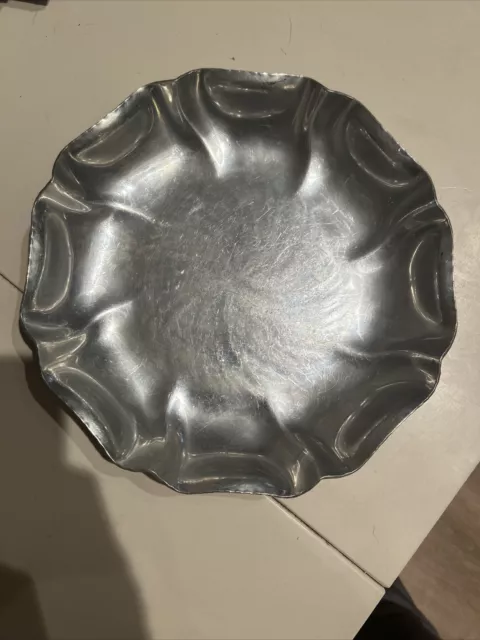 Vintage SIGG Sigal Hand Hammered Aluminum Bowl Plate Switzerland