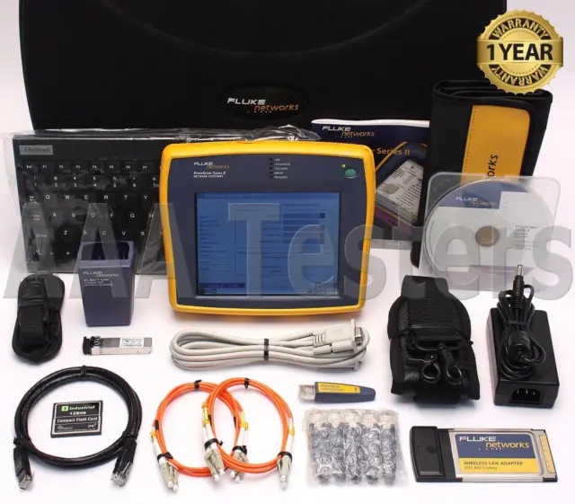 Fluke EtherScope Series II 2 Network Assistant ES2-PRO-I w/ LAN WLAN & ITO Opts