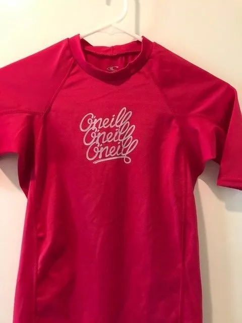 O'neill oneill Girls youth Basic Skins Rash Short Sleeve Crew Water Shirt 14