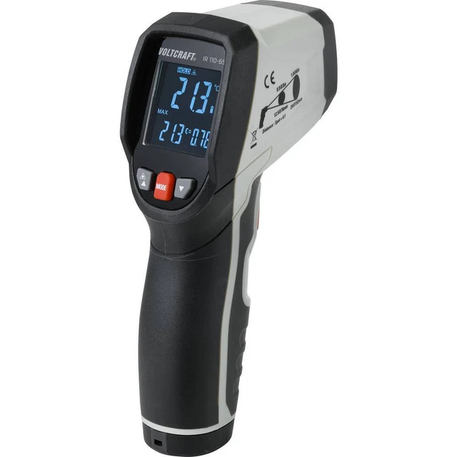 Thermomètre infrarouge de précision VOLTCRAFT IR110-6S Optique 6:1 0 - 110 °C