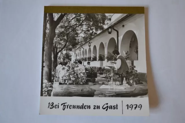 DDR Postkarten-Monatskalender 1979 "Bei Freunden zu Gast" Verlag Bild u. Heimat