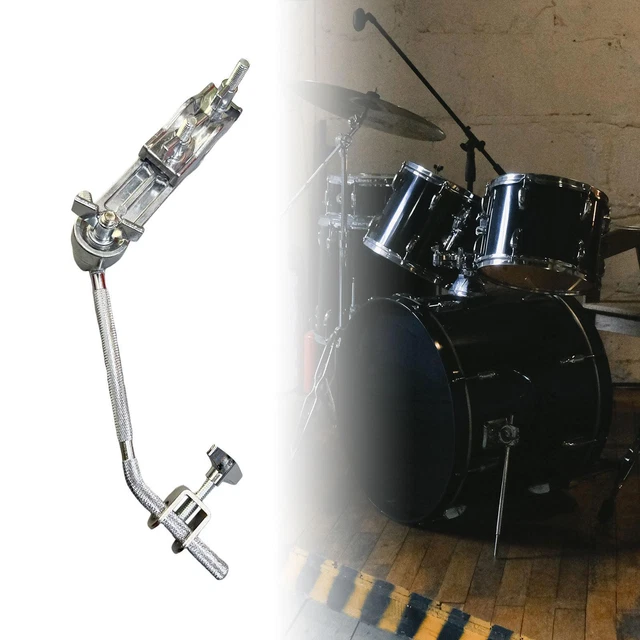 Cowbell Holder Metal Jazz Drum Kits Durable Cowbell Clamp Hardware with Rod Arm