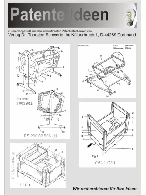 Babywiege, Baby-Schaukelwagen selbst bauen. 30 Patente