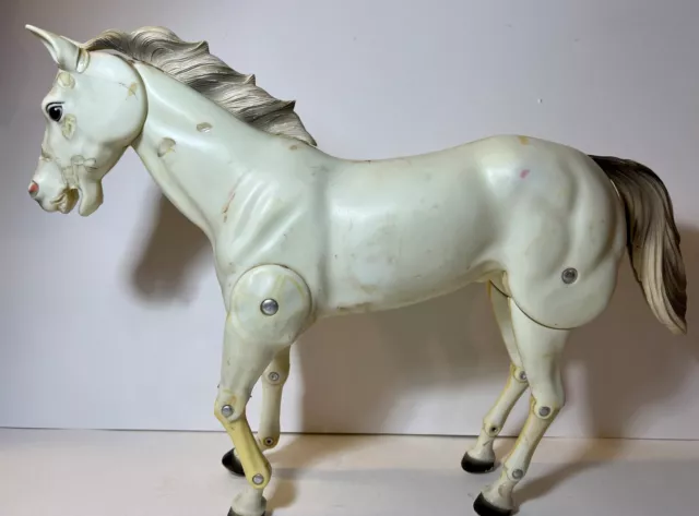 Vintage 1973 Marx Gabriel 10" Lone Ranger Silver Horse