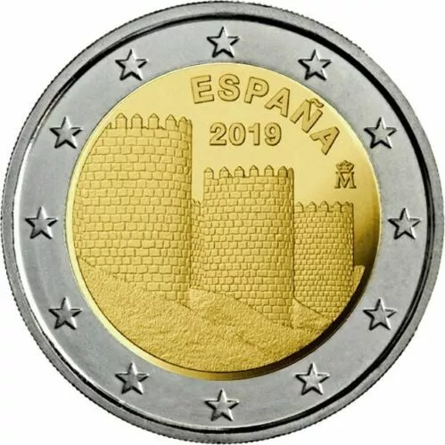 España 2019: Moneda Conmemorativa De 2 Euros - Muralla De Avila. S/C