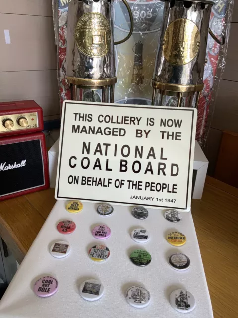 NCN Nationalisation 1947 Tin Sign (8”x6”) All Collieries Available