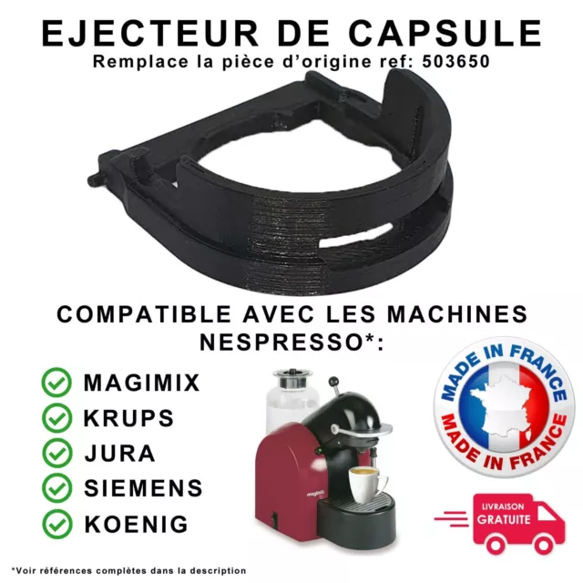 Ejecteur de capsule compatible avec Nespresso Magimix Siemens Jura Krups Koenig