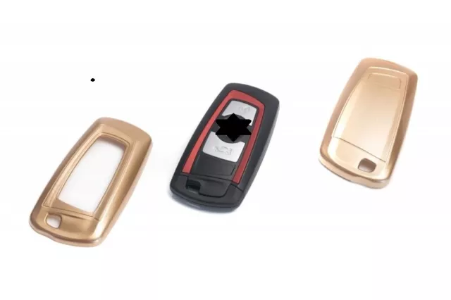 Schlüssel Cover Key Cover Schlüssel Funk Fernbedienung Gold für BMW 3er 5er