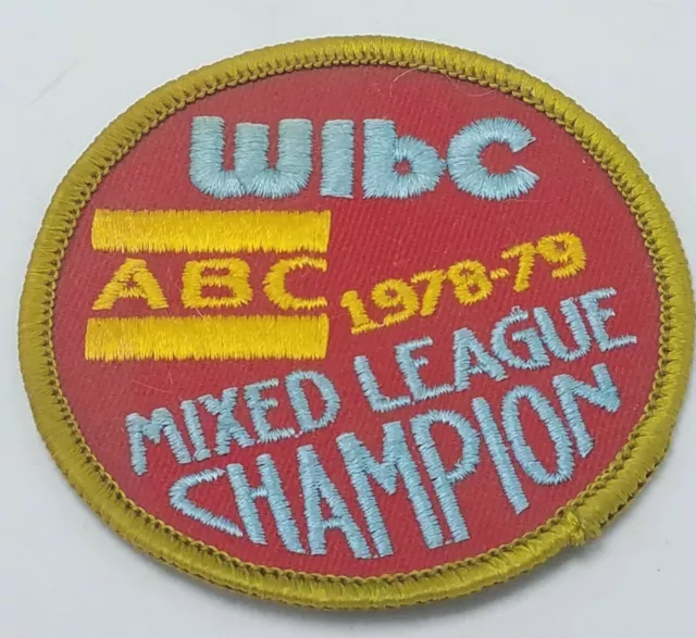 Vintage Embroidered Patch - WIBC 1978-79 Mixed League Champion Patch - Unused