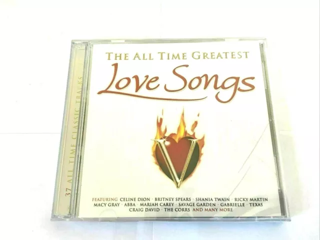 Cd The All Time Greatest Love Songs 37 tracks 2000 Double Disc