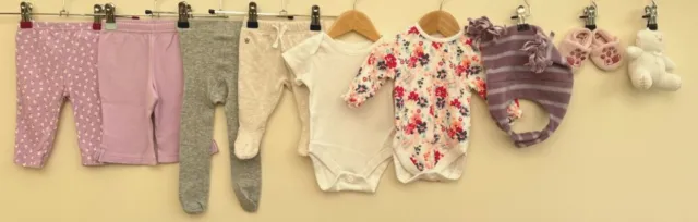 Baby Girls Bundle Of Clothing Age 0-3 Months Next Adams Gap