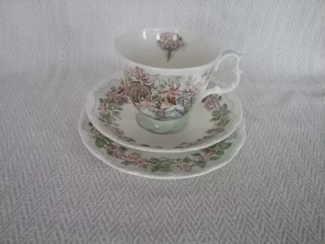 Royal Doulton Brambly Hedge Summer Cup, Saucer & Plate Trio