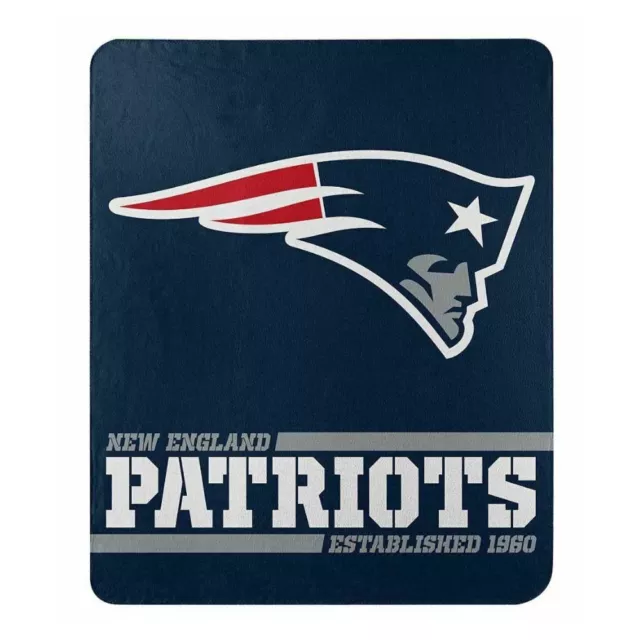 The Northwest NFL New England Patriots Soft Fleece Throw Blanket 50" x 60"