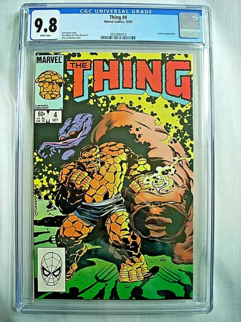 Marvel THE THING #4 CGC 9.8 NM/MT White Pages 1983 Highest Grade 1 of 6