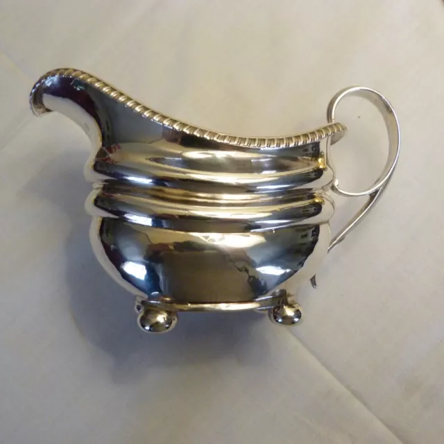 solid silver georgian cream jug