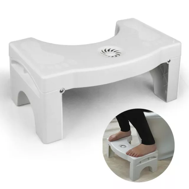 Non-Slip Folding Toilet Stool Foldable Constipation Stool Thickened   Toilet