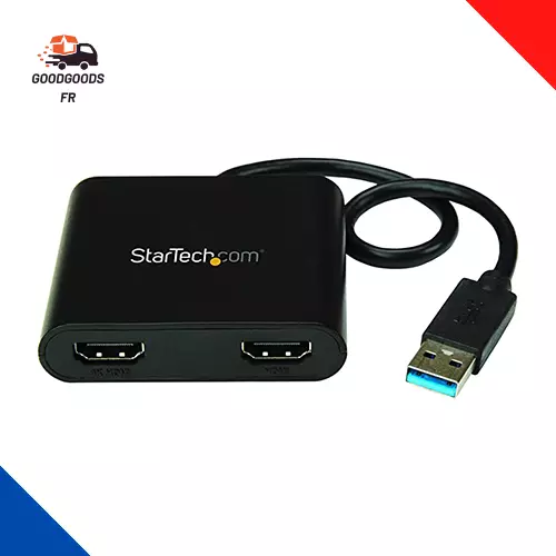 Adaptateur USB 3.0 Vers Double HDMI - 1X 4K 30Hz & 1X 1080P