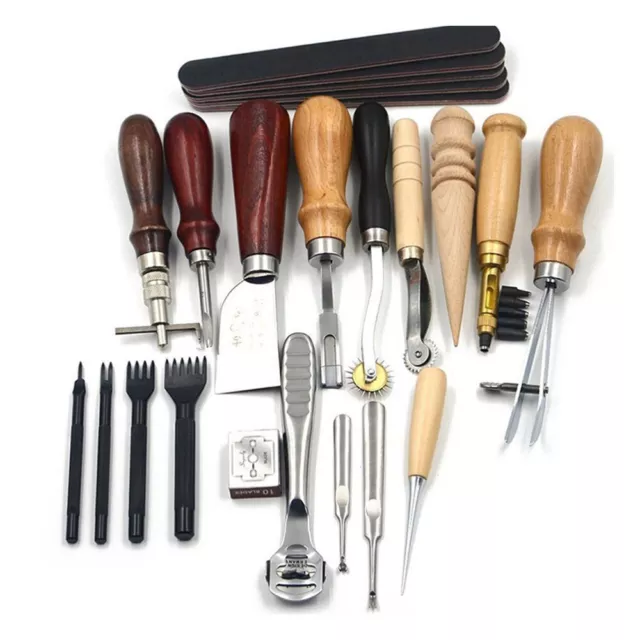 Nähen Schnitzen Kit DIY-Werkzeug Für Lederhandwerk Arbeit Suite