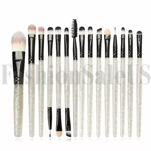 15pcs Makeup Brush Foundation Powder Eyeshadow Concealer Cosmetic Brushes Set