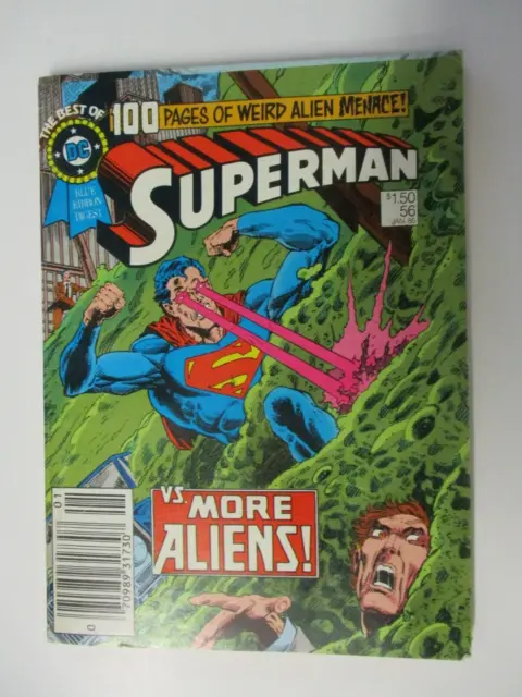 Best Of Dc Blue Ribbon Digest #56 January 1985 Superman Vs More Aliens Vf- 100 P