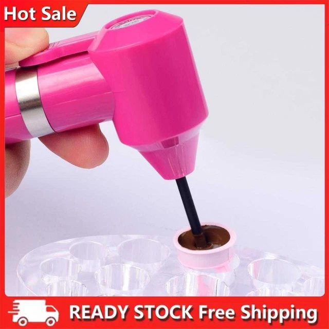 Dispositivo de pluma licuadora de tinta con varilla de mezcla pigmento eléctrico caña agitadora (rosa)