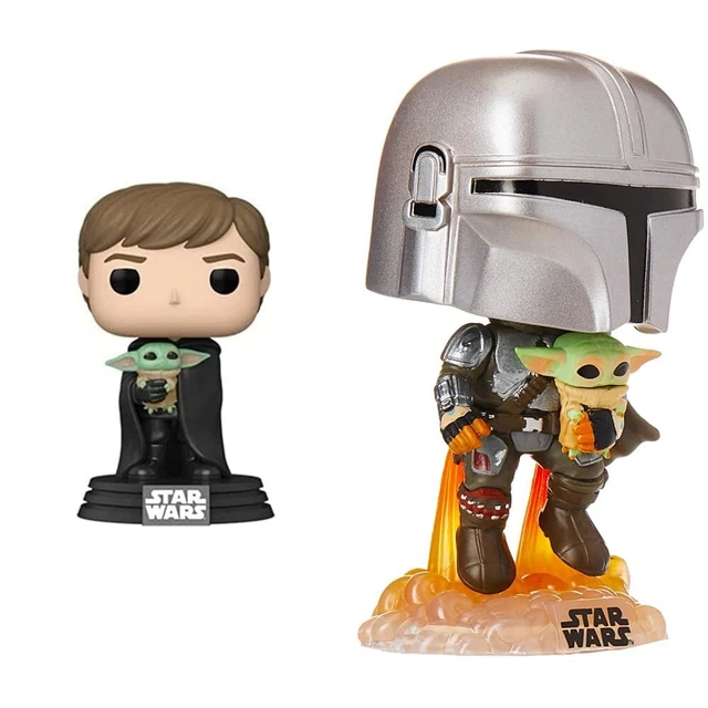 Funko Pop! Star Wars The Ma... Luke Skywalker With Grogu #482 ACC NUOVO