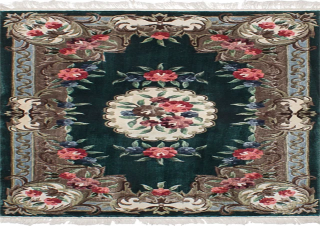 Vintage Hand-Knotted Carpet 3'0" x 5'3" Traditional Wool Area Rug Vintage Hand-Knotted Carpet 3'0" x 5'3" Traditional Wool Area Rug