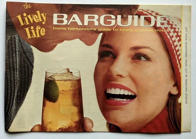1960s Home Bar Guide Cocktails Mixology Recipes Southern Comfort Gin Vodka Vtg