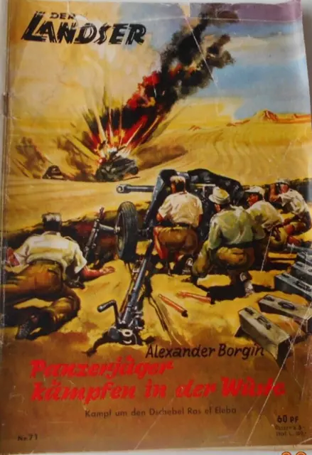 Der Landser  Nr. 71  "Panzerjäger kämpfen in der Wüste"     Erstausgabe
