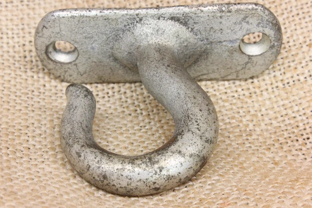 Old Plant Hook Porch Lamp Ceiling Wash Line Galvanized Vintage Rustic Cast Iron 3