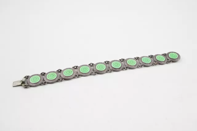 Sterling Silver Bracelet Guilloche Enamel x 1 (25g)