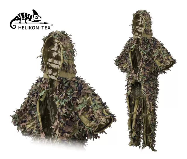 Helikon-Tex LEAF GHILLIE SET SUIT Sniper Tactical Woodland LightweightCamouflage