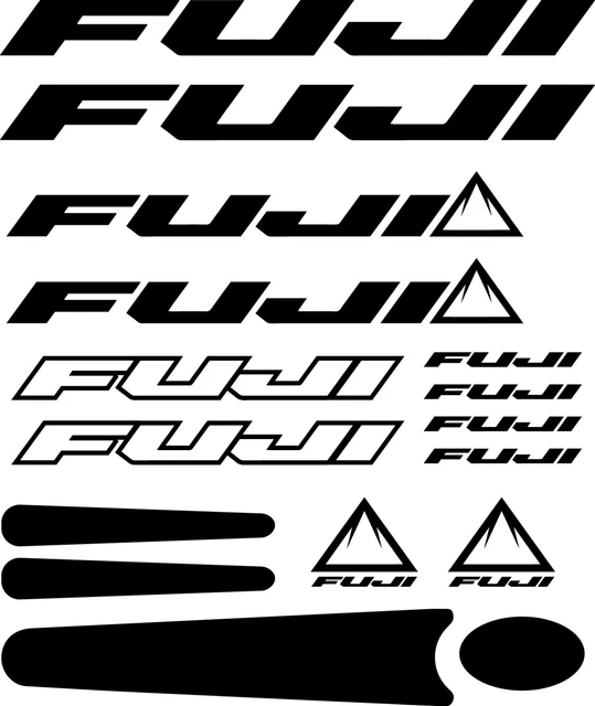 fuji bike frame decals