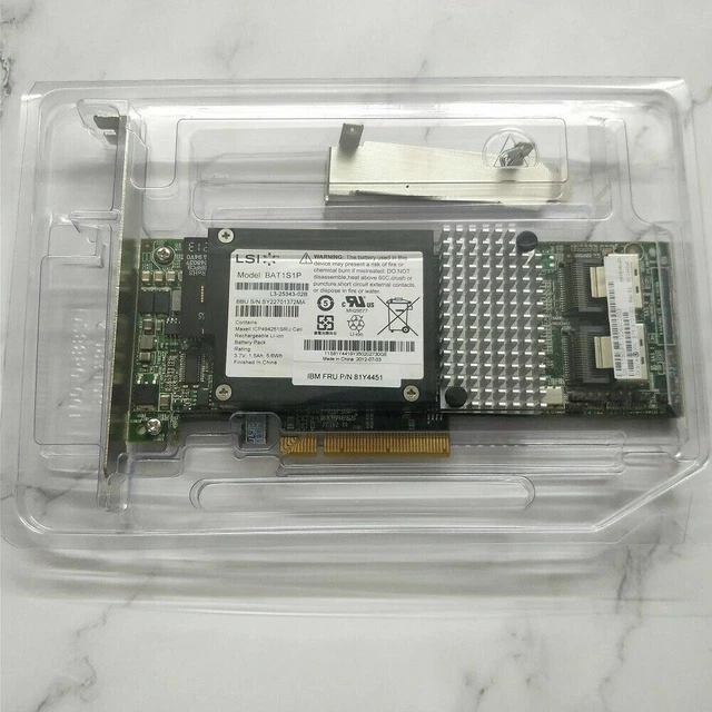 Servidor Dell LSI SAS 9210-8i 6Gb/s De 8 Puertos SAS RAID HBA PCIe X8 SFF- 8087 A 4x Sata Cable Haak Switch