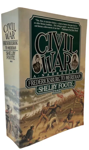 Vtg 80s The Civil War A Narrative Vol 2 Fredericksburg to Meridian Trade PB Book