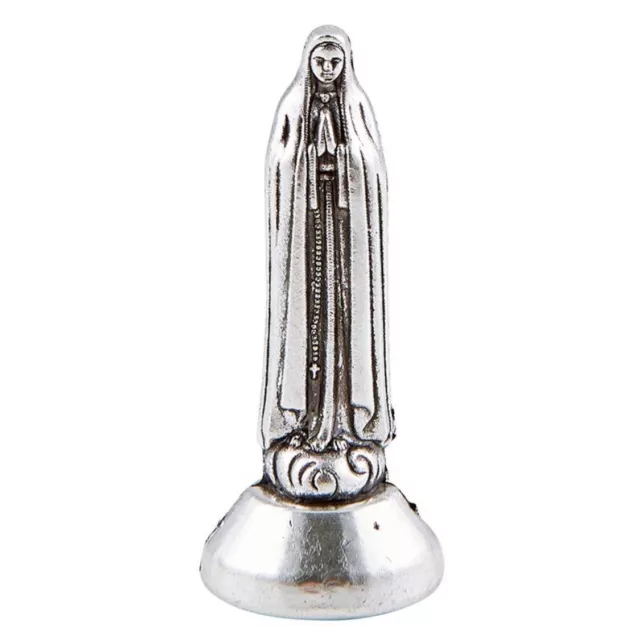 New Our Lady Of Fatima 2 inch Catholic Metal Statue With Magnetic Base