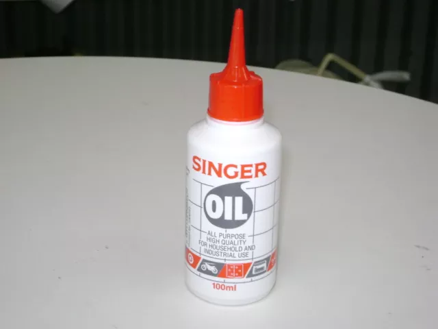 Singer Sewing Machine Oil, 100ml bottle, All Purpose, Industrial, Domestic. 2