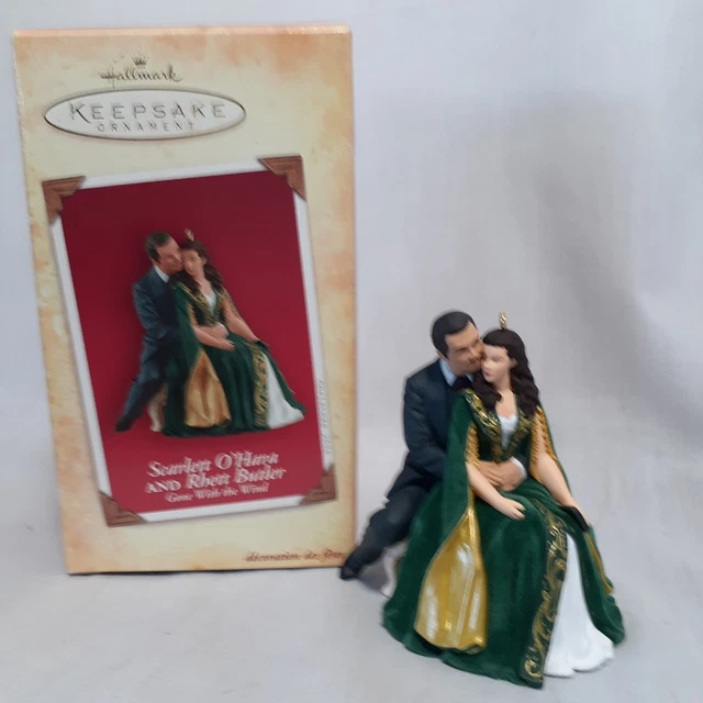 2004 Hallmark Scarlett OHara Rhett Butler Gone With The Wind Christmas Ornament