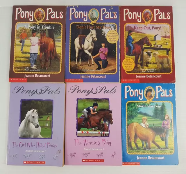 Pony Pals Books by Jeanne Betancourt x6 #3, 10, 12, 13, 21 & 26 (paperback) 2