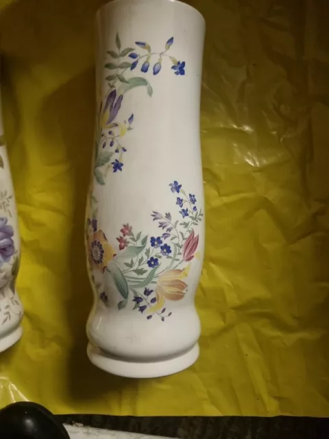 Vintage Floral Melba Ware Staffordshire Vase