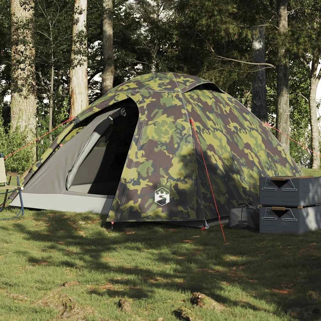 Outsunny Tente De Camping Familiale Sas D'entrée 2-3 Personnes Tente Tunelle Etanche Legere Ventilee Facile A Monter 3~1djbk5g2r1g00